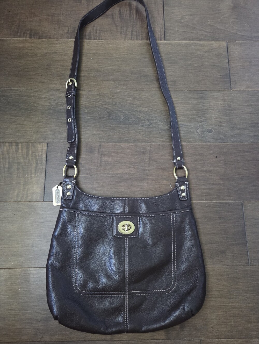 Y2k Coach Leather Crossbody